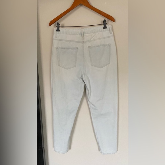 Flying Monkey Light Blue Distressed Cropped Boyfriend Jeans, Sz 29 - Picture 2 of 9